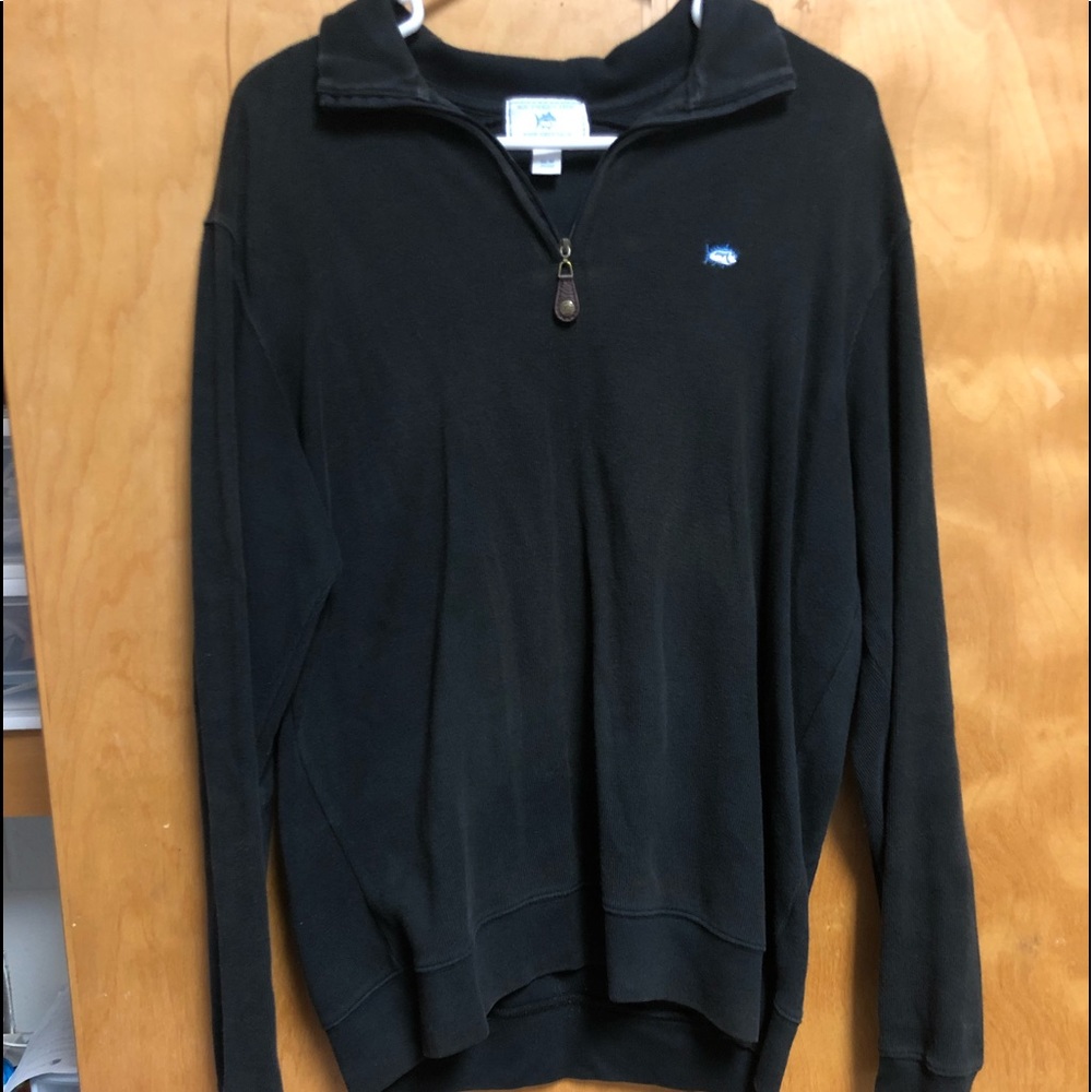 Black Southrn Tide Half Zip